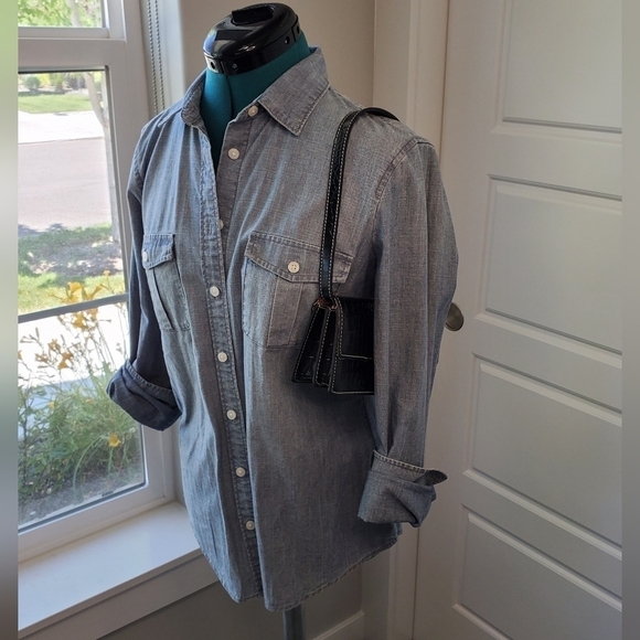 VINTAGE LIZ CLAIBORNE MINI PURSE SHOULDER BAG FAUX CROC LEATHER PINK INTERIOR - Picture 2 of 16